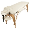 Массажный стол Atlas Sport 70 см складной 3-с деревянный (бежевый)