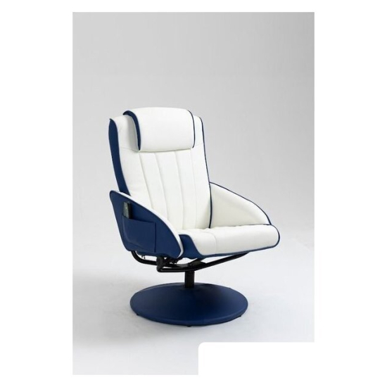 Массажное кресло Angioletto Barone Blu Bianco