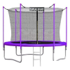 Батут Atlas Sport 252 см - 8ft (с лестницей, внутренняя сетка, сливовый)