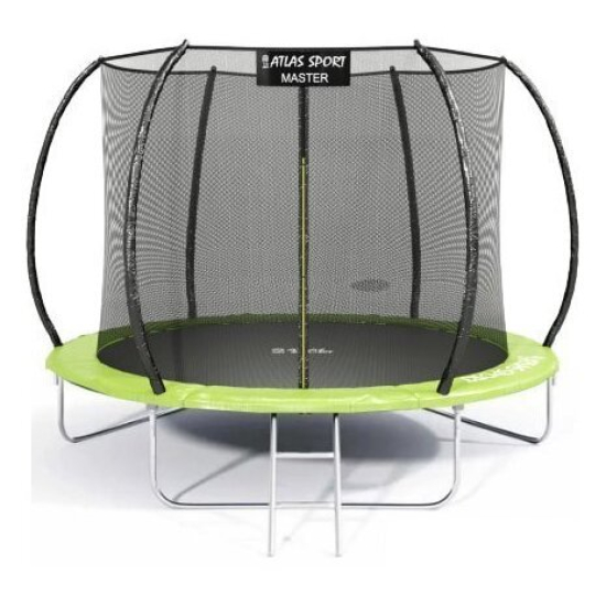 Батут Atlas Sport 252 см - 8ft Master (с лестницей, зеленый)