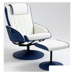 Массажное кресло Angioletto Barone Blu Bianco 9029988