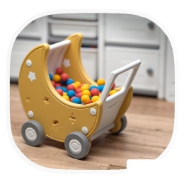 Коляска для кукол UNIX kids Moon 9782400