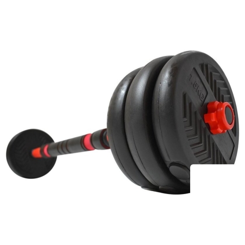 Набор гантелей с соединительным грифом  TREX Sport 6 в 1 15 кг