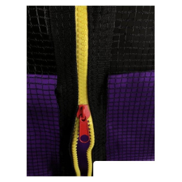 Батут Atlas Sport 252 см - 8ft (с лестницей, внутренняя сетка, сливовый) 8682768