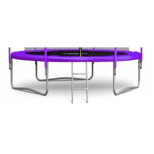 Батут Atlas Sport 312 см - 10ft (с лестницей, внутренняя сетка, сливовый)