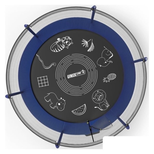 Батут Unix Line Supreme Game 8ft (синий)