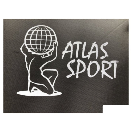Батут Atlas Sport 252 см - 8ft (с лестницей, внутренняя сетка, сливовый) 8682768