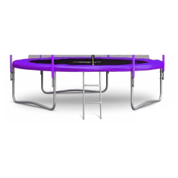 Батут Atlas Sport 252 см - 8ft (с лестницей, внутренняя сетка, сливовый) 8682768