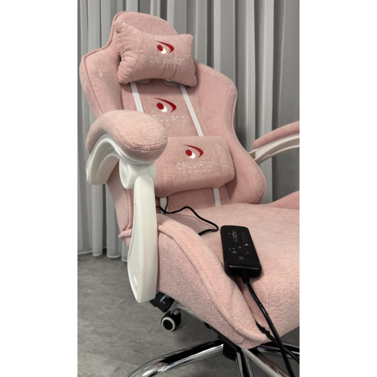 Вибромассажное кресло Calviano AVANTI ULTIMATO pink fabric