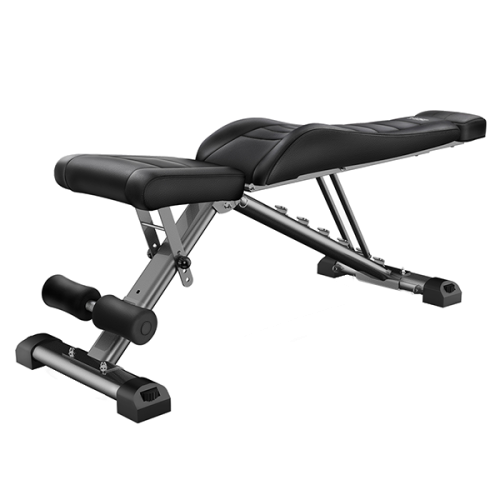 Скамья силовая, универсальная HYFIT, складная, черная D008