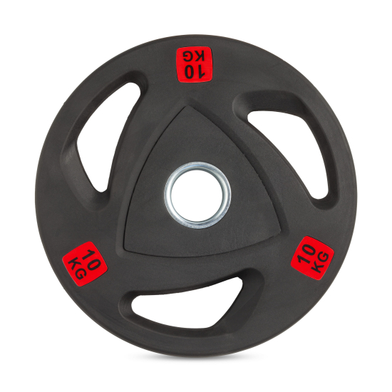 Диск 51 мм. NEO обрезиненный с 3-мя хватами 10 кг (2 штуки)   VictoryFit VF-ST51100-2
