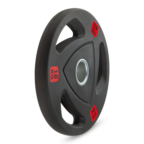 Диск 51 мм. NEO обрезиненный с 3-мя хватами 10 кг, VictoryFit VF-ST51100