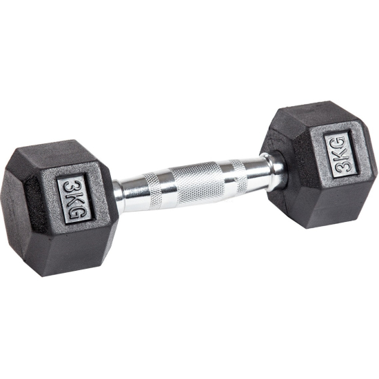 Гантель гексагональная  3 кг (2 штуки)  VictoryFit VF-H030-2
