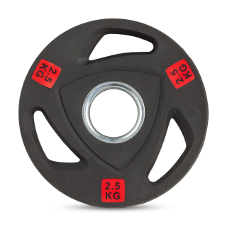 Диск 51 мм. NEO обрезиненный с 3-мя хватами 2,5 кг, VictoryFit VF-ST51025