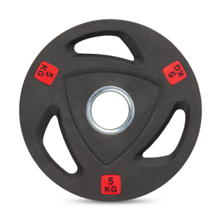 Диск 51 мм. NEO обрезиненный с 3-мя хватами  5 кг (2 штуки)   VictoryFit VF-ST51050-2