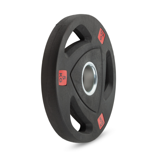 Диск 51 мм. NEO обрезиненный с 3-мя хватами 5 кг, VictoryFit VF-ST51050