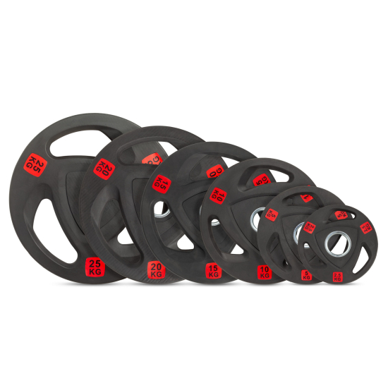 Диск 51 мм. NEO обрезиненный с 3-мя хватами 2,5 кг, VictoryFit VF-ST51025