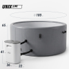 Надувной SPA-бассейн UNIX Line Thermal 180 см серый