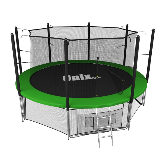 Батут UNIX Line Классик / Classic 12 ft (366 см) с внутренней защитной сеткой