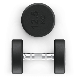 Гантель UNIX Fit PRO круглая обрезиненная 12,5 кг, 2 шт.