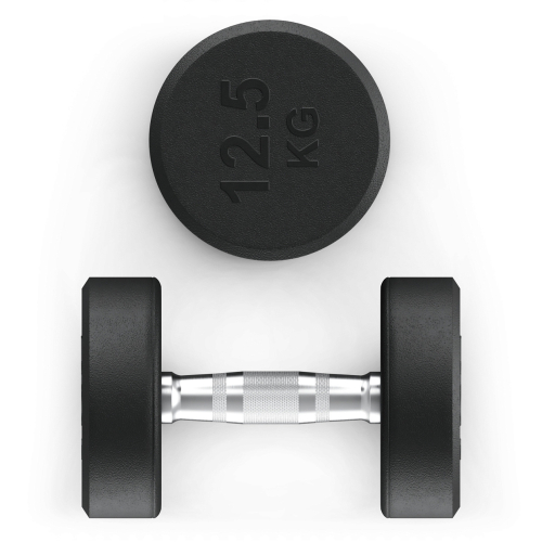 Гантель UNIX Fit PRO круглая обрезиненная 12,5 кг, 2 шт.