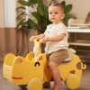 Машинка-каталка с корзиной UNIX Kids Hippo / Бегемот желтый