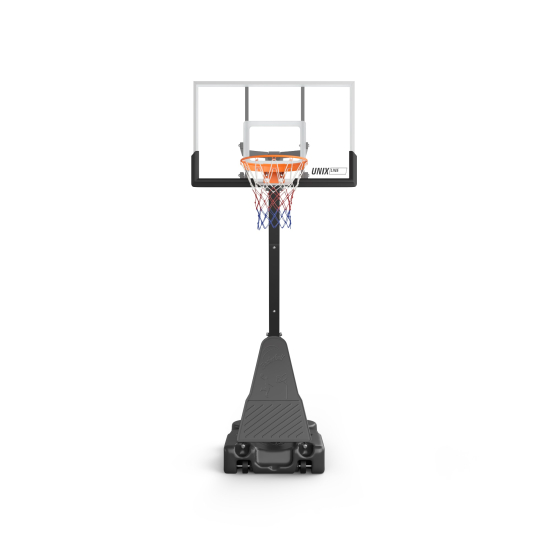 Баскетбольная стойка UNIX Line B-Stand-TG 54x32" (140 х 82 см) R45 H230-305 см