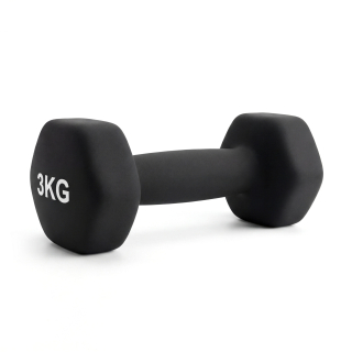 Гантель неразборная гексагональная неопрен  3 кг (2 штуки) VictoryFit VF-DHN030-2
