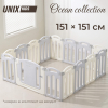 Манеж UNIX Kids Ocean / Океан (151 x 151 см) серый