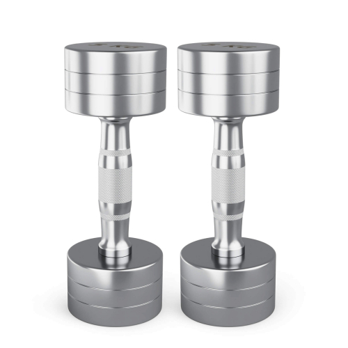 Гантель UNIX Fit PRO круглая хромированная 5 кг, 2 шт.