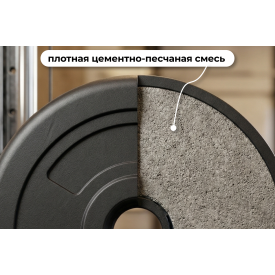 Диск 26 мм. пластиковый  10 кг VictoryFit VF-SPL26100