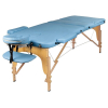 Массажный стол Atlas Sport 70 см складной 3-с деревянный (светло-голубой)
