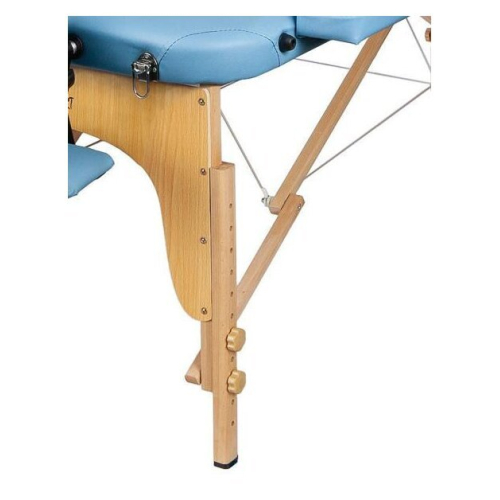 Массажный стол Atlas Sport 70 см складной 3-с деревянный (светло-голубой)