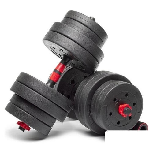 Набор гантелей с соединительным грифом  AMETIST композитные 30 кг