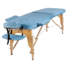 Массажный стол Atlas Sport складной 2-с деревянный 70 см (светло-голубой)