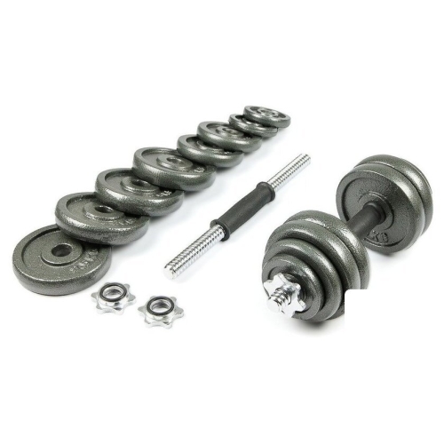 Набор гантелей Atlas Sport металлические в чемодане 30 кг (2x15 кг)