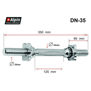 Гриф гантельный  Alpin DN-35 11135086