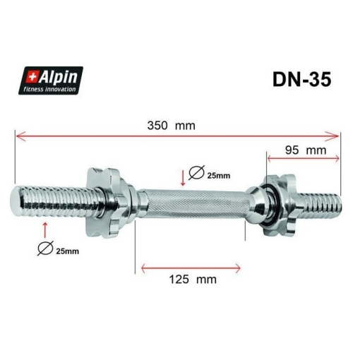 Гриф гантельный  Alpin DN-35