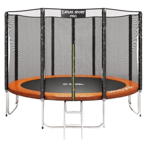 Батут Atlas Sport 312 см - 10ft Pro (4 ноги, внешняя сетка, оранжевый)