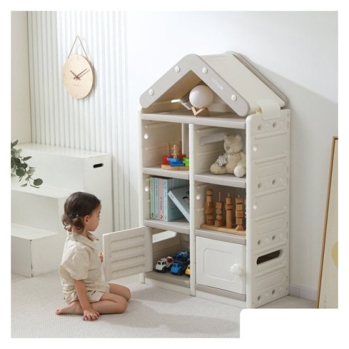 Стеллаж UNIX kids House (2 ящика, серый)