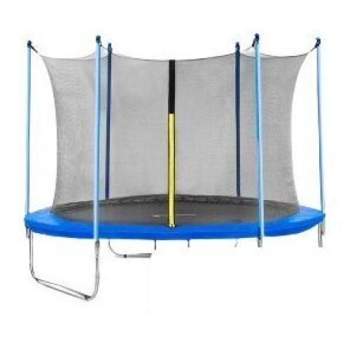 Батут Atlas Sport 312 см - 10ft (с лестницей, внутренняя сетка, синий)