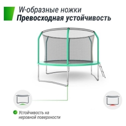 Батут Unix Line Supreme Basic 10 ft (green) 8857386