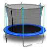 Батут Atlas Sport 312 см - 10ft (с лестницей, внутренняя сетка, синий)