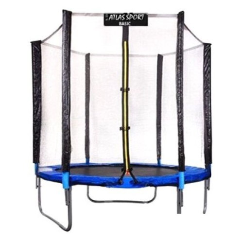 Батут Atlas Sport 183 см - 6ft (внешняя сетка, синий)