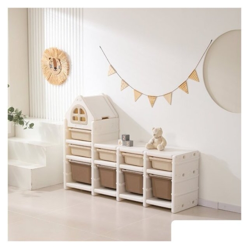 Стеллаж UNIX kids 9 ящиков (бежевый)