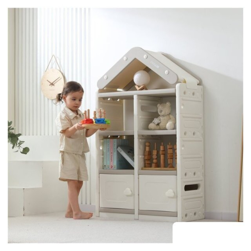 Стеллаж UNIX kids House (2 ящика, серый)