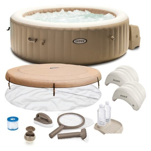 Надувной бассейн Intex Pure Spa Bubble Massage 28428 (216x71) с джакузи