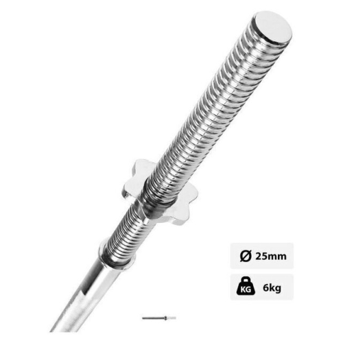 Гриф для штанги AMETIST прямой хромированный L1500-D25