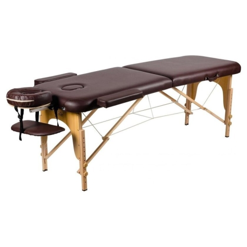 Массажный стол Atlas Sport складной деревянный 2-с 70 см (коричневый)