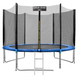 Батут Atlas Sport 312 см - 10ft Pro (3 ноги, внешняя сетка, синий) 1384071